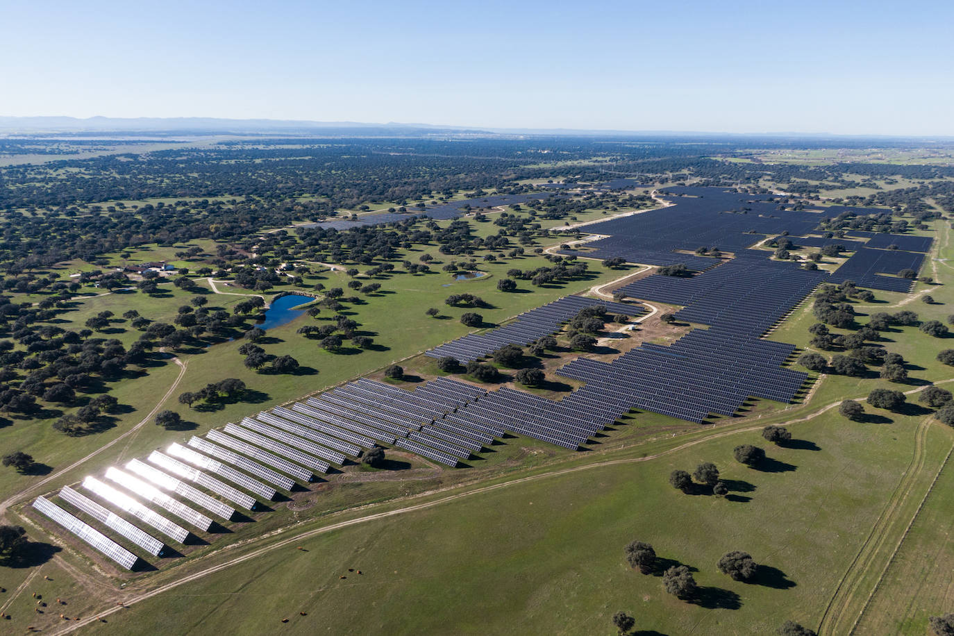 Vista aérea de la plata solar de Statkraft en Talayuela.