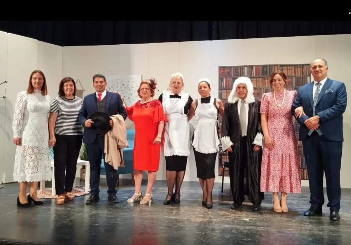 Integrantes el grupo de teatro La Hondonera