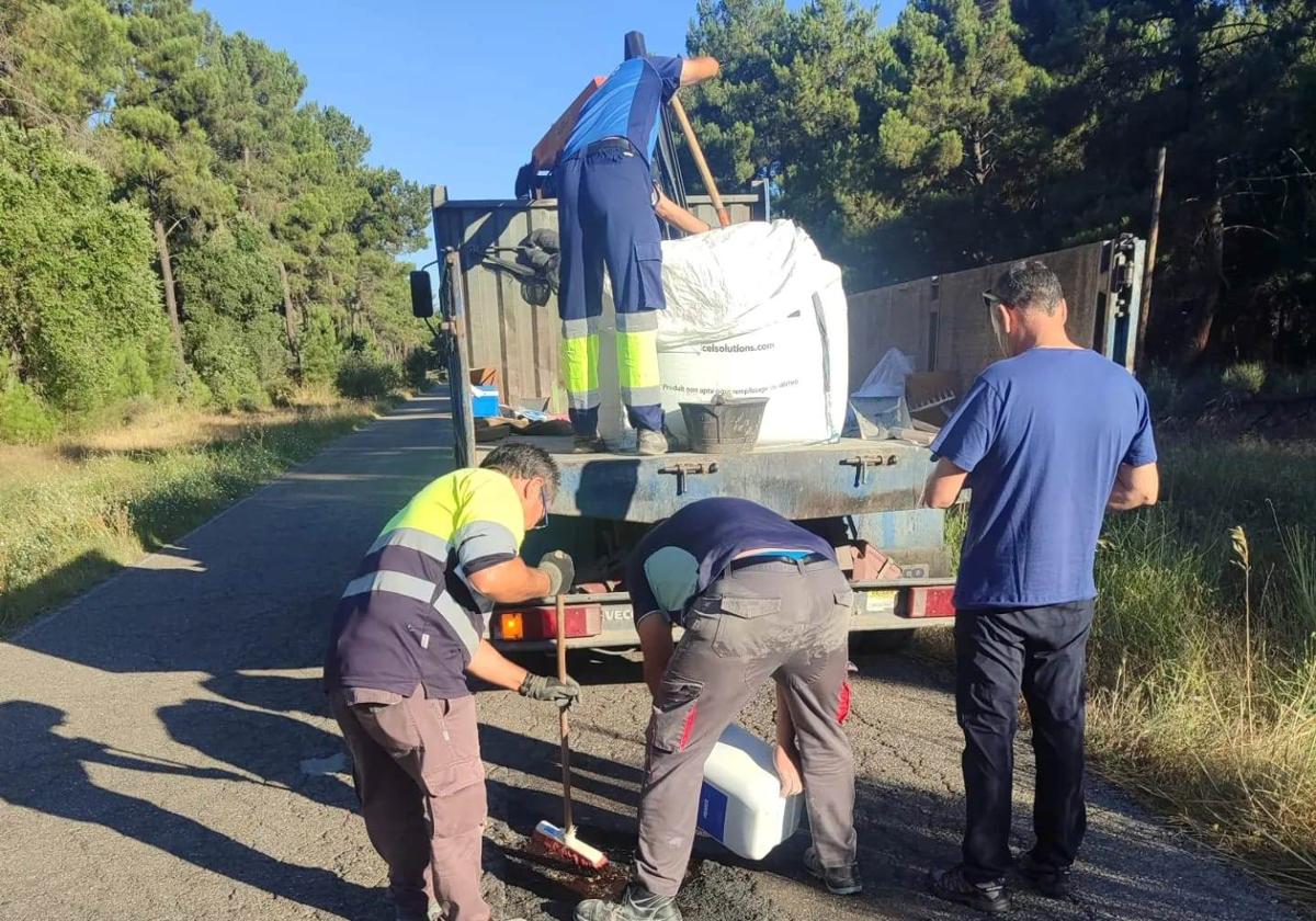 Trabajos en marcha