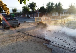 La fuente tras la limpieza