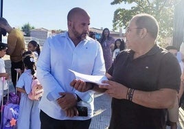 El alcalde en el colegio Gonzalo Encabo
