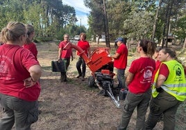 Trabajos en el parque natural