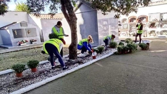 El cementerio se pone a punto de cara a los Santos