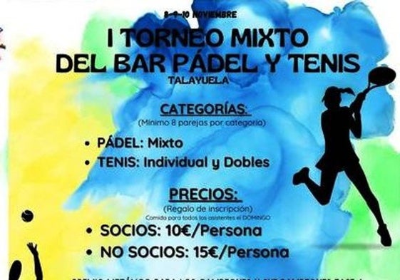 Del 8 al 10 de noviembre se jugará un novedoso torneo mixto de pádel y tenis