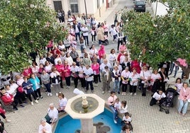 Reciente marcha rosa celebrada en Talayuela
