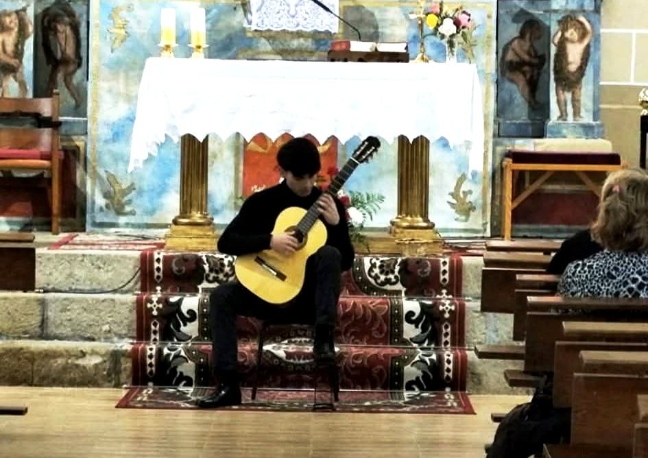 Nacho Cuadrado en la iglesia de San Martín