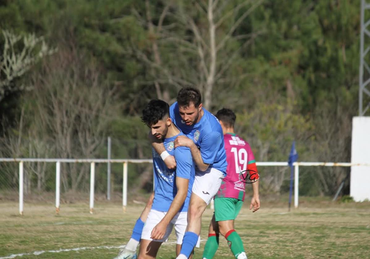 Alegría tras el gol de los locales