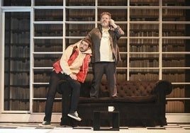 Gonzalo Hermoso y Jorge Sanz en plena representación