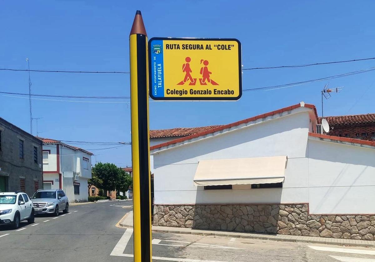 Una de las nuevas señales instaladas