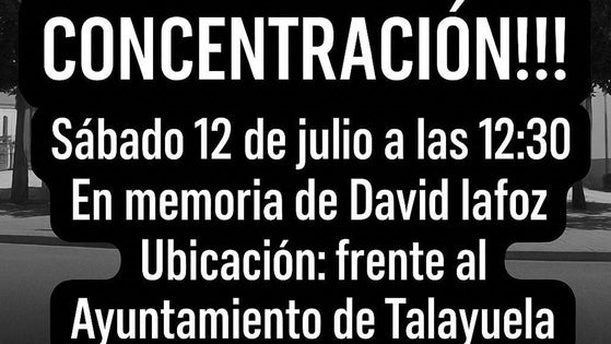 Concentración en la plaza este sábado en memoria de un joven trabajador agrario