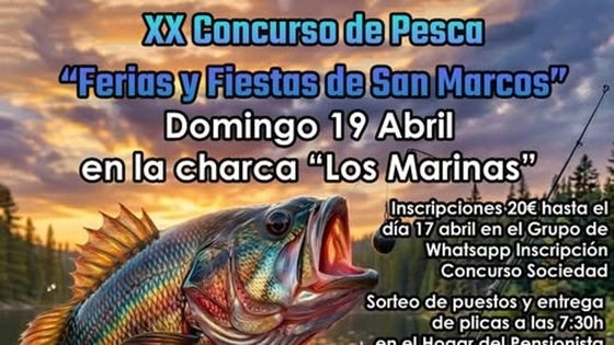 El domingo, pesca en la charca 'Los Marinas