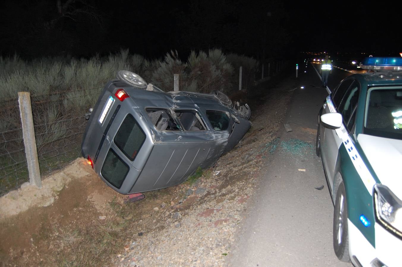 Imagen del accidente a los pocos minutos del suceso 