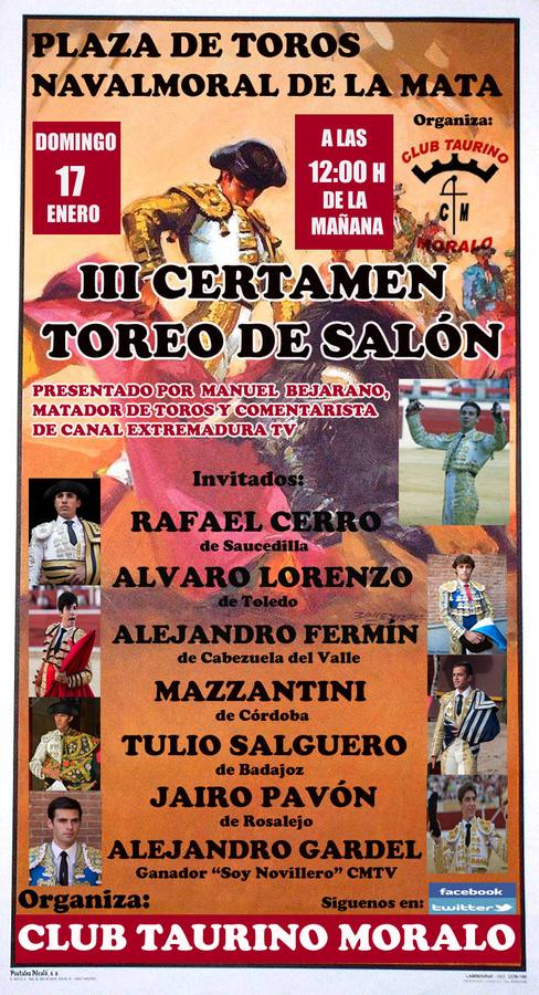 El Club Taurino moralo organiza el III Certamen de Toreo de Salón