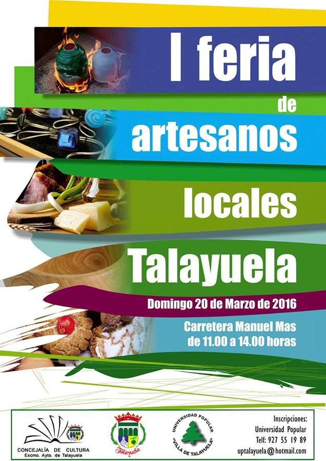 La Feria de Artesanos Locales contará con la participación de 13 artesanos