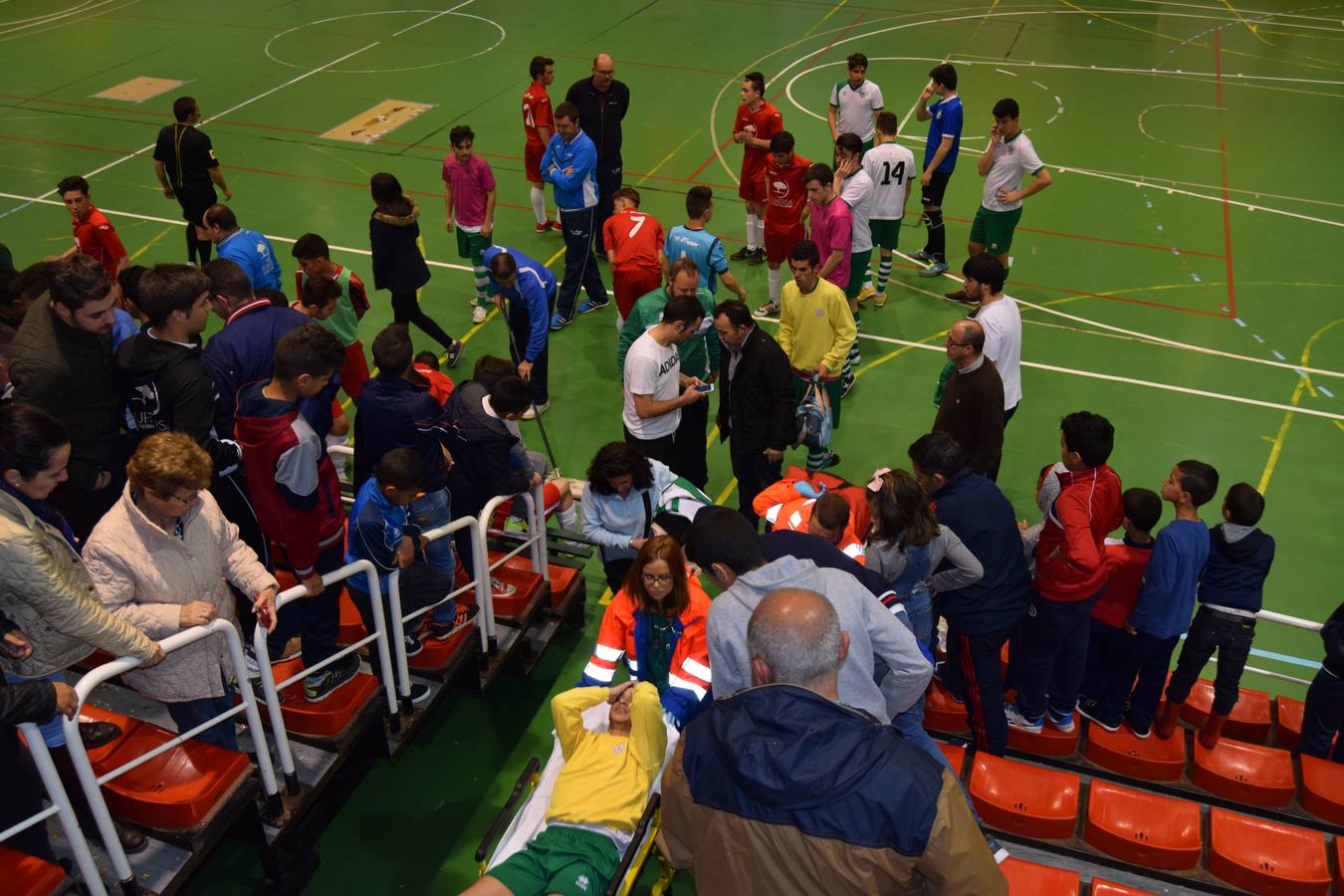 Imagen del suceso ocurrido durante el encuentro 