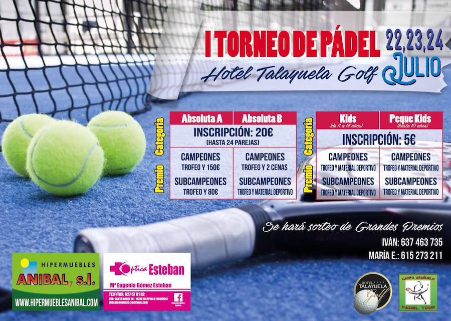 I Torneo de Pádel, Hotel Talayuela Golf