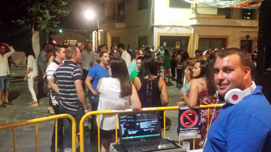 Imagen del fin de fiesta en la noche de ayer 