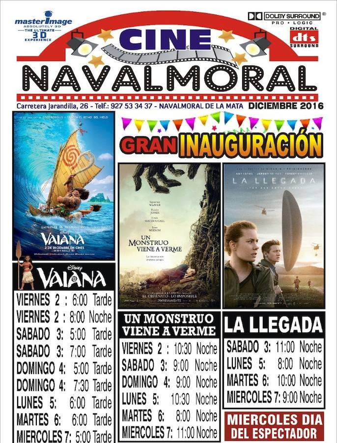 'Vaiana', 'Un monstruo viene a verme' y 'La llegada', primeras películas del nuevo cine