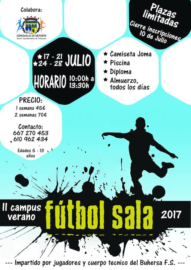 Vuelve el Campus de verano de fútbol sala de Buhersa