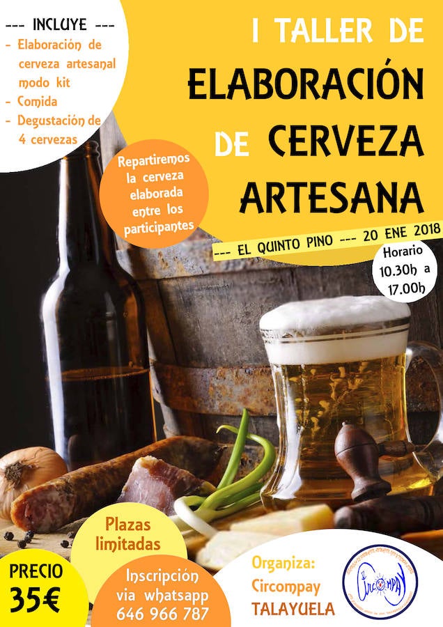 Circompay organiza un taller de elaboración de cerveza artesanal en El Quinto Pino