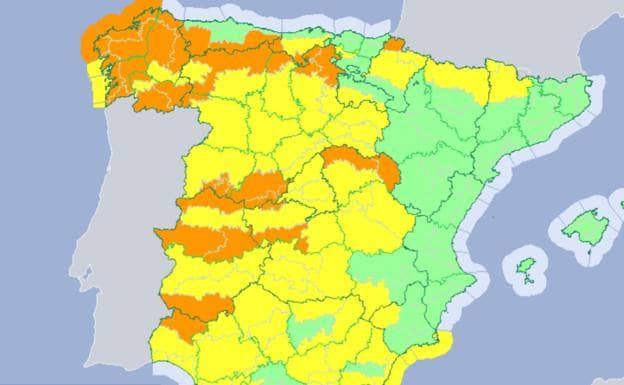 La borrasca Gisele pone en alerta naranja por viento a gran parte de Extremadura este miércoles