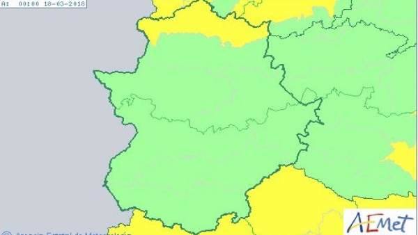 La Aemet activa el aviso amarillo por nevadas en el norte de Extremadura para el sábado