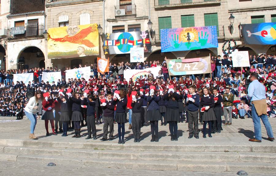 Participantes de la interpretación de la plegaria. 