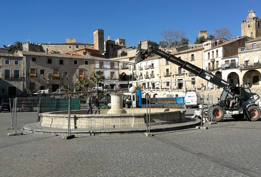 Desmontaje de la estructura para poner la nueva fuente 