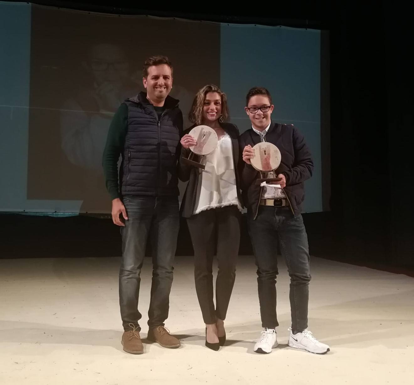 Premios Extremadura junto al concejal Enrque Borrega 