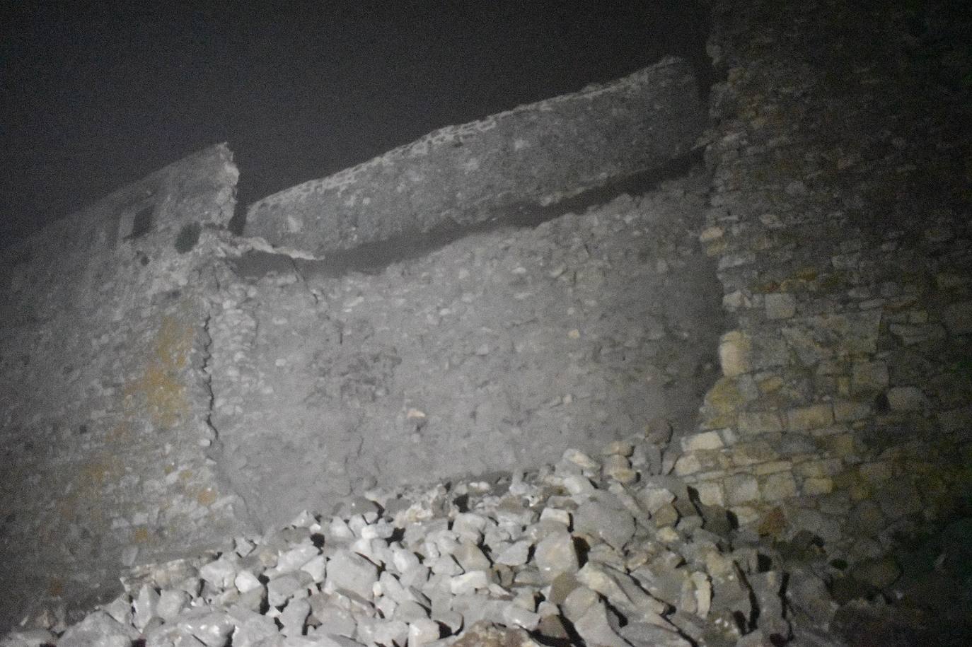 El tramo de muralla caída