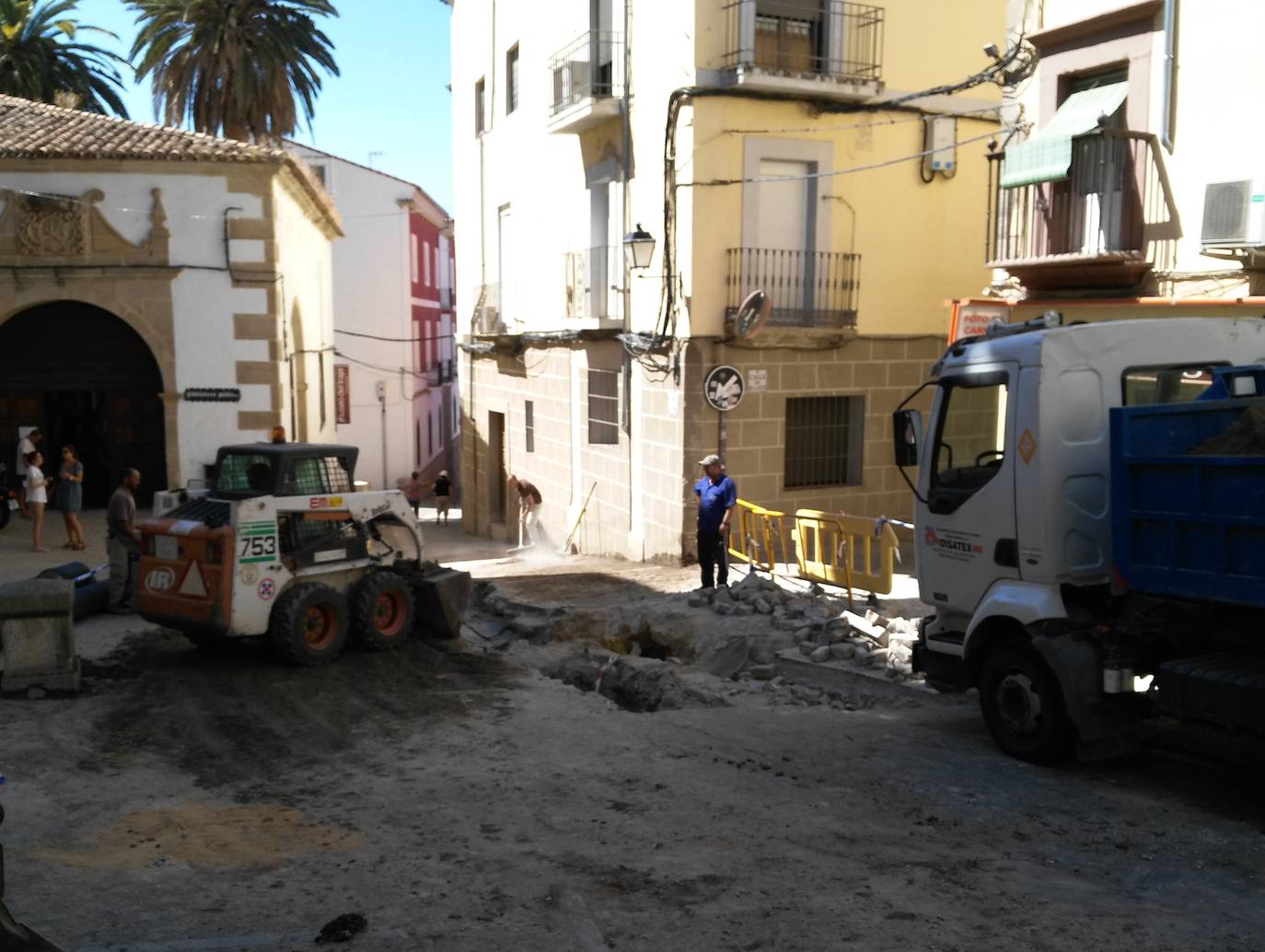 Obras realizadas hace un tiempo en la calle Herreos 