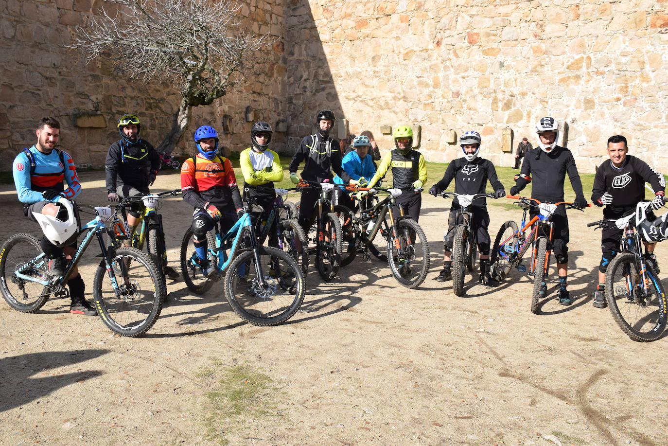 Participantes del Enduro Trujillo, en el mesde enero 