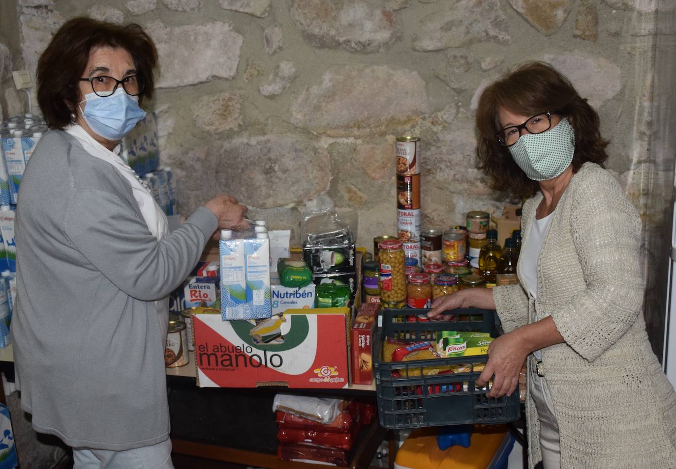 La directora Maribel Pablos y la técnica, Sofia de Tapia 