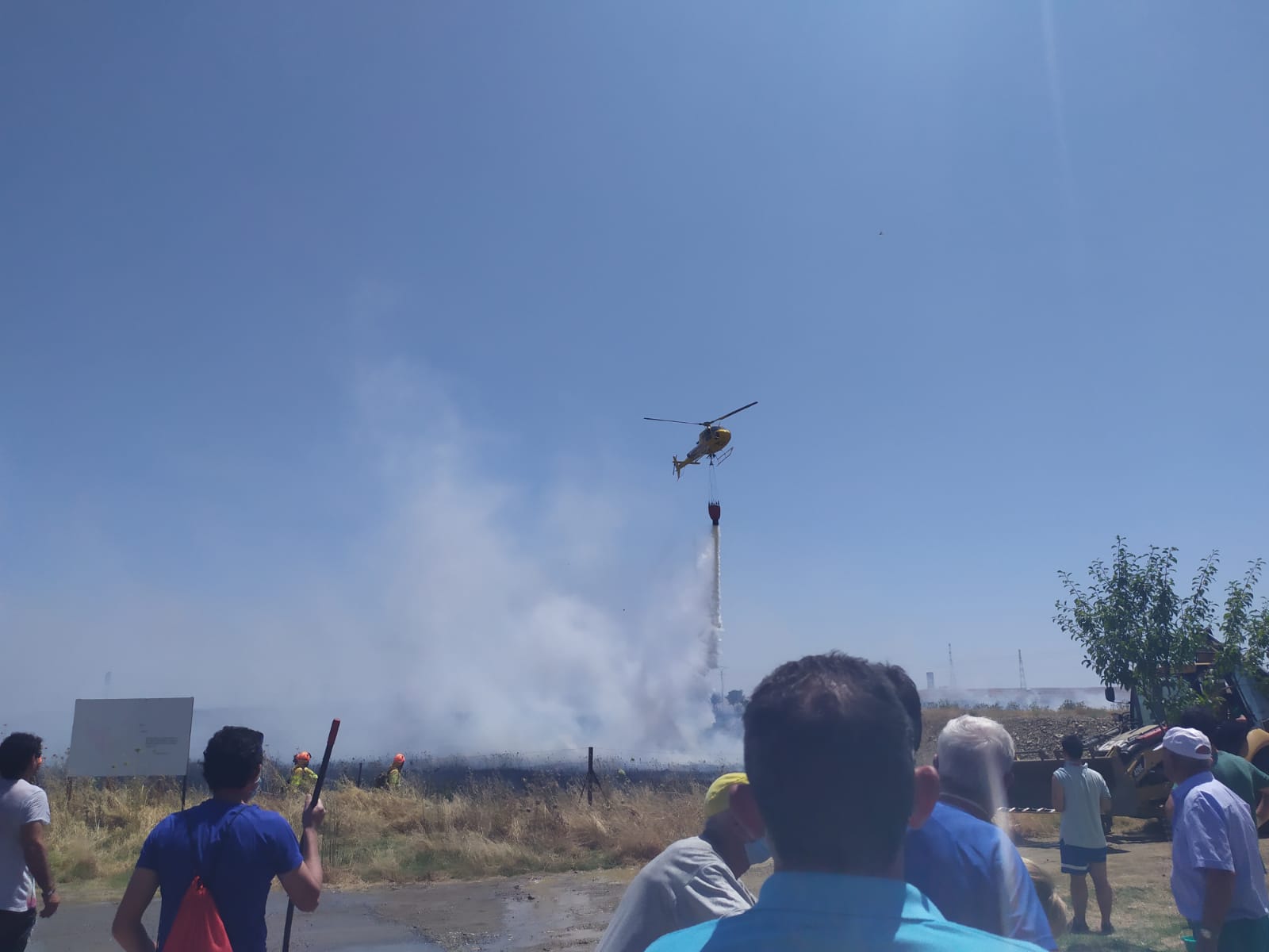 Intervención en el incendio de hoy 