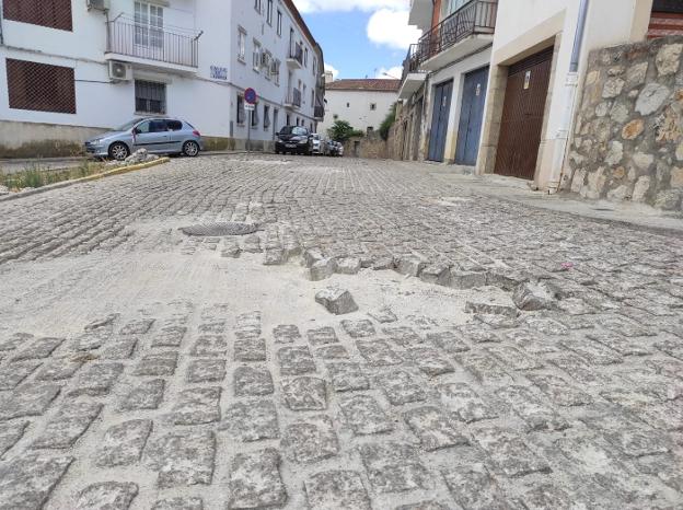 Una de las zona de intervención de la calle Goro 