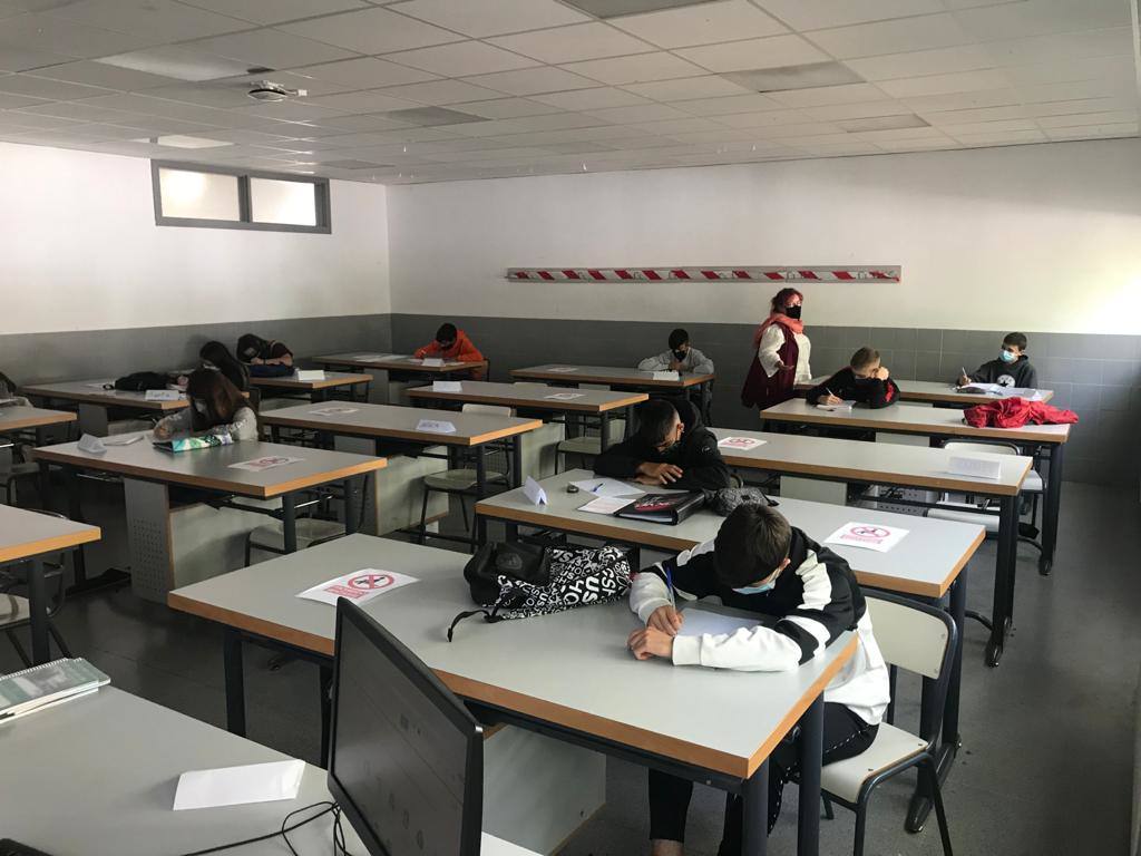 Una de las aulas del Francisco de Orellana 