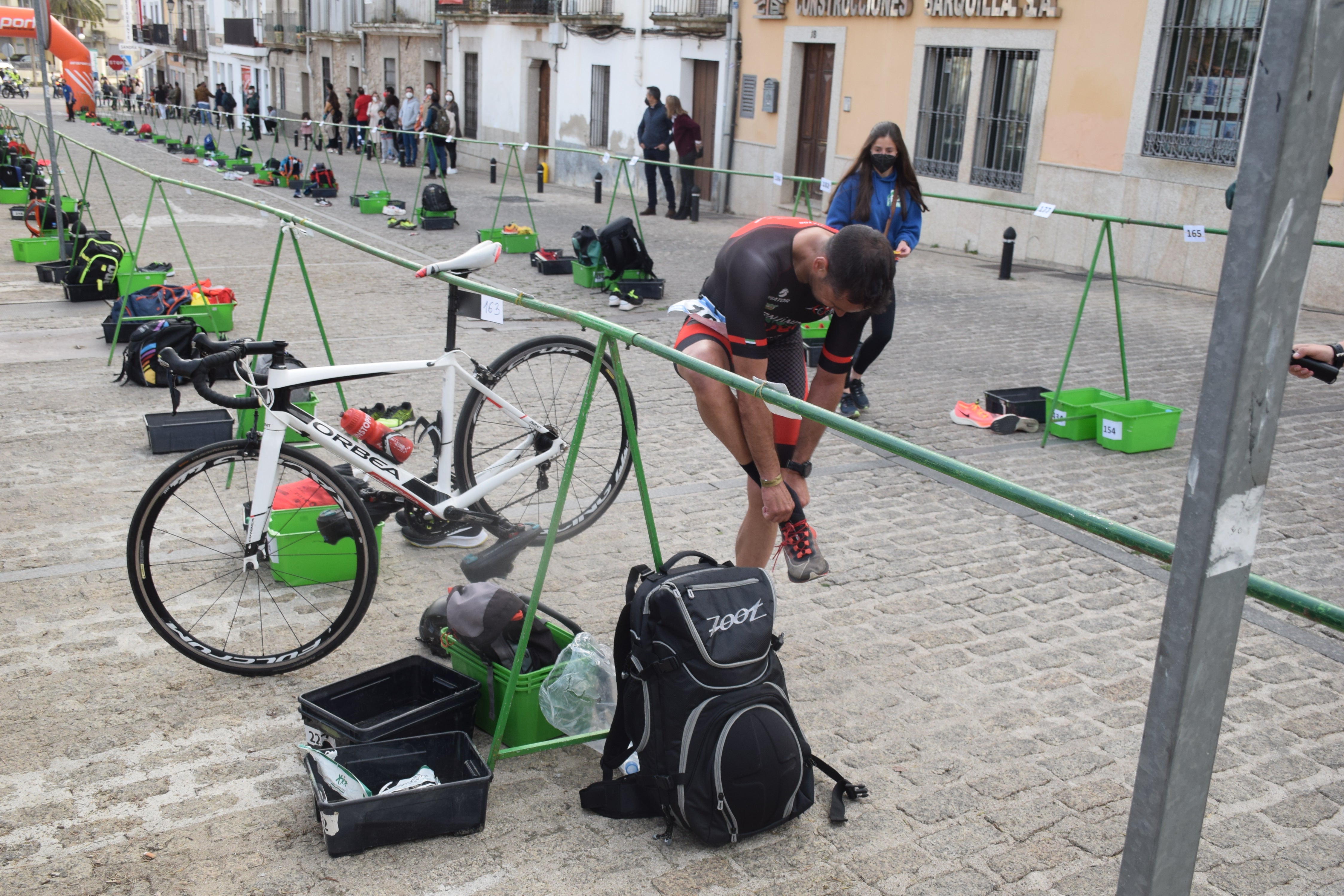 Los dos corredores locales que llegaron primero a meta 