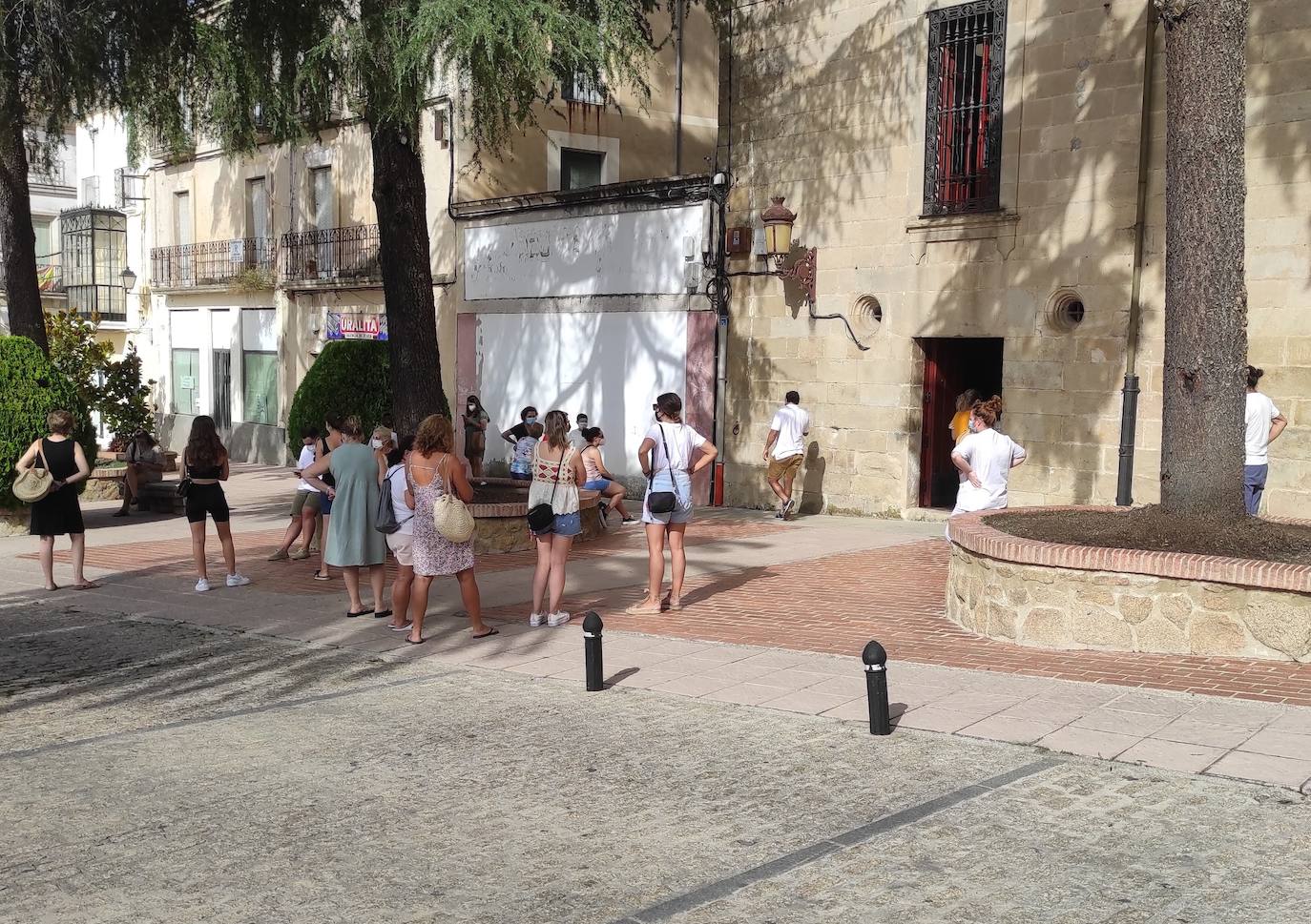 Cribado realizado este miércoles en los bajos del Ayuntamiento 