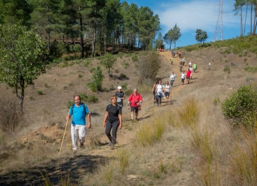 Senderistas en la marcha realizada en el mes de septiembre 