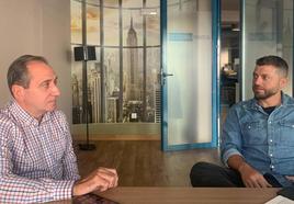 Juan Antonio Vera y Fernando Blanco, ayer.