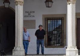 José Antonio Redondo, este miércoles en el juzgado de Trujillo.