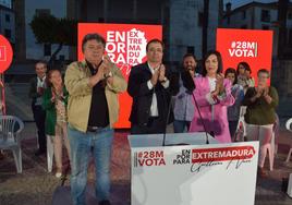 Un momento al final del mitin