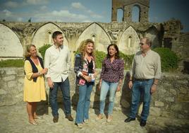 Inés Rubio con parte de su equipo