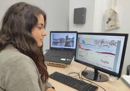 Jara Fernández, con los preparativos de la feria