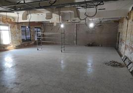 Inicio de las obras del salón de actos del Mercado Regional