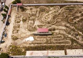 El terreno del circuito BTT a vista de dron