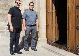 José Manuel García, cuando llegó a Trujillo, junto a Eugeio Albalate en 2018