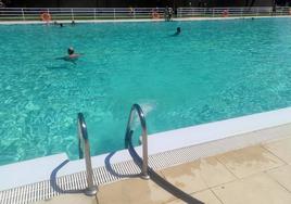 La piscina municipal ayer.