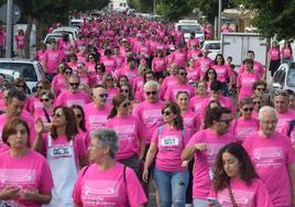 Participantes de la marcha rosa, el año pasado.