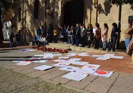 Participantes en el acto reivindicativo